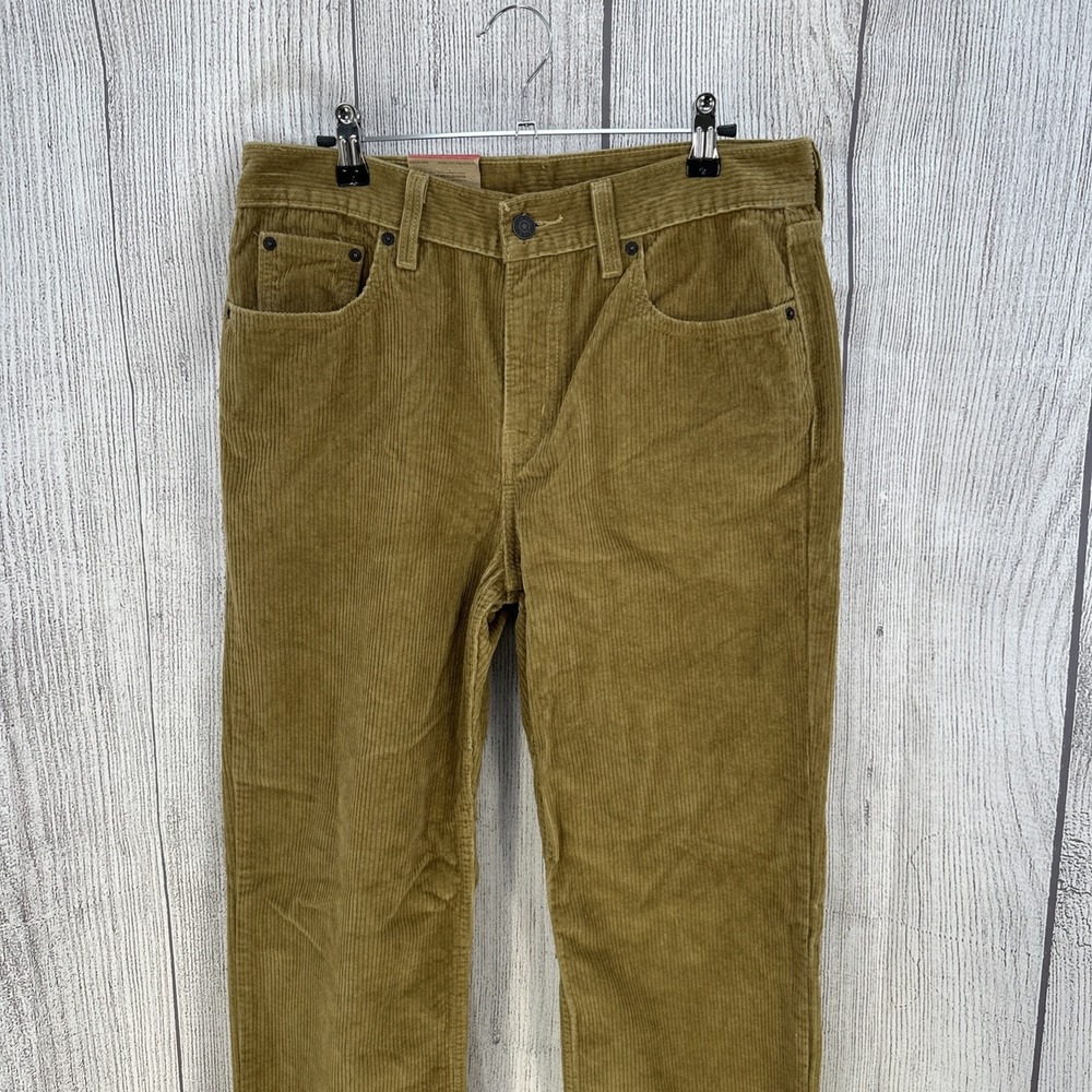 Levi's Low Pro Corduroy Pants Mens 29x30 Brown Mid Rise Relaxed Straight Leg